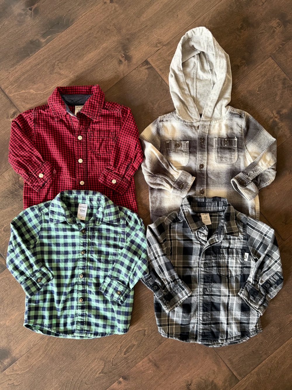 Carter's Plaid Button-Down Shirt Set